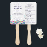 Vibrant Mexican Fiesta Style Rainbow Wedding Hand Fan<br><div class="desc">Beautiful Invitation to celebrate Special occasions and festivals comes with digital and E-invitation as per your request. We would love to replicate our designs to make multiple products like rsvp cards, labels envelopes, and more. Customization is available for ready to print on request at info@shamaurcreatif@gmail.com. Look Forward to hearing from...</div>