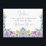 Vibrant Mexican Fiesta Style Rainbow Wedding Menu<br><div class="desc">Beautiful Invitation to celebrate Special occasions and festivals comes with digital and E-invitation as per your request. We would love to replicate our designs to make multiple products like rsvp cards, labels envelopes, and more. Customization is available for ready to print on request at info@shamaurcreatif@gmail.com. Look Forward to hearing from...</div>