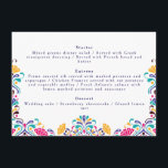 Vibrant Mexican Fiesta Style Rainbow Wedding Menu<br><div class="desc">Beautiful Invitation to celebrate Special occasions and festivals comes with digital and E-invitation as per your request. We would love to replicate our designs to make multiple products like rsvp cards, labels envelopes, and more. Customization is available for ready to print on request at info@shamaurcreatif@gmail.com. Look Forward to hearing from...</div>