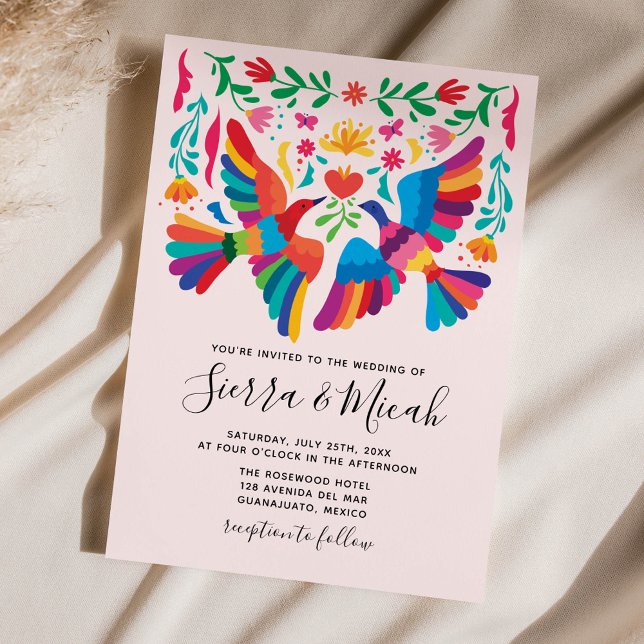 Vibrant Mexican Inspired Birds and Floral Invites (Creator Uploaded)