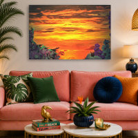 Vibrant Mexican Sunset Plaza Marina 2584 Art