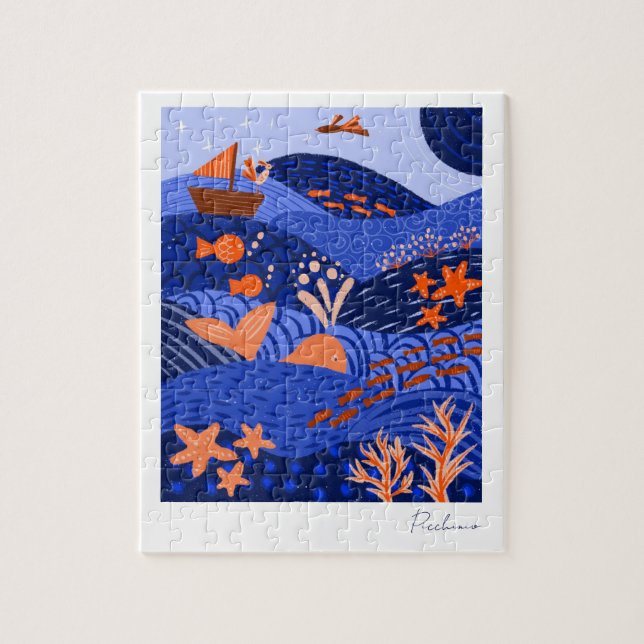 Vibrant Modern Dreamscape Puzzle (Vertical)