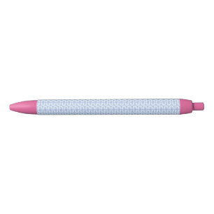 Vibrant Modern Pattern with Bold Colour Shapes Black Ink Pen