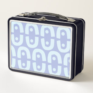 Vibrant Modern Pattern with Bold Colour Shapes Metal Lunch Box