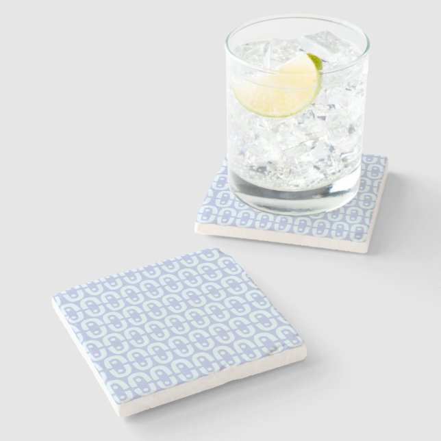 Vibrant Modern Pattern with Bold Colour Shapes Stone Coaster (Side)