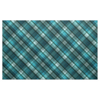 Vibrant & Modern Teal Plaid Pattern Fabric