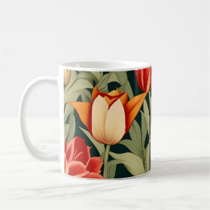 Vibrant Modern Tulips Floral  Coffee Mug