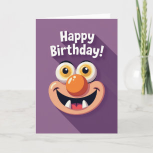 Vibrant Monster Birthday Card