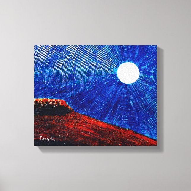 Vibrant Moon Canvas Print (Front)