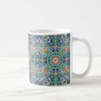 Vibrant Moroccan Zellige Tile Pattern  Coffee Mug