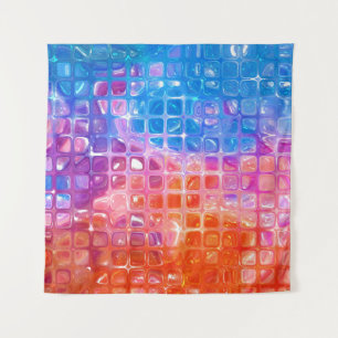 Vibrant Mosaic: Multicolored Abstract Background Tapestry