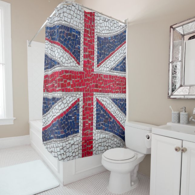 Vibrant mosaic Union Jack (In Situ)