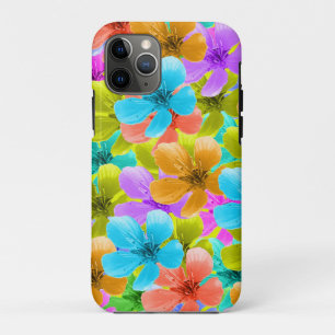 Vibrant Multi Coloured Blossoms, iPhone 11 Pro Case