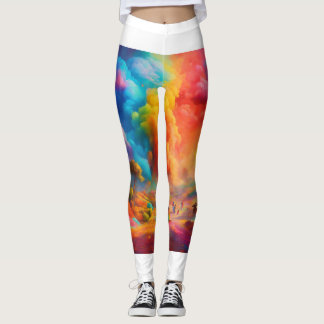 Vibrant Multi-Coloured Leggings