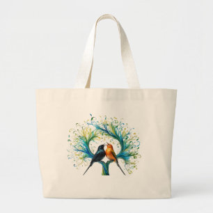 Vibrant Multicolor Abstract Paint Splash – Jumbo  Large Tote Bag