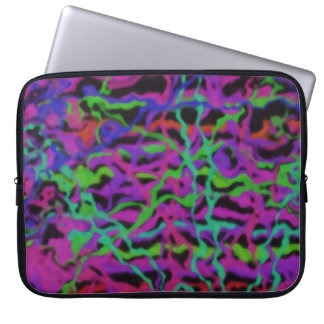 Vibrant Multicolor Abstract Texture Laptop Sleeve