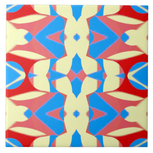 Vibrant multicolor classic pattern  ceramic tile