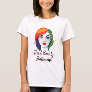 Vibrant Multicolor Portrait T-Shirt