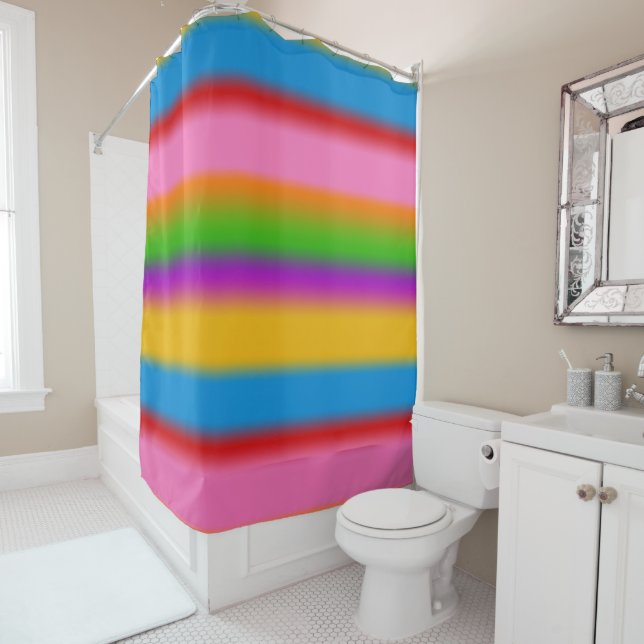 Vibrant Multicolour Rainbow Gradient Stripes  (In Situ)