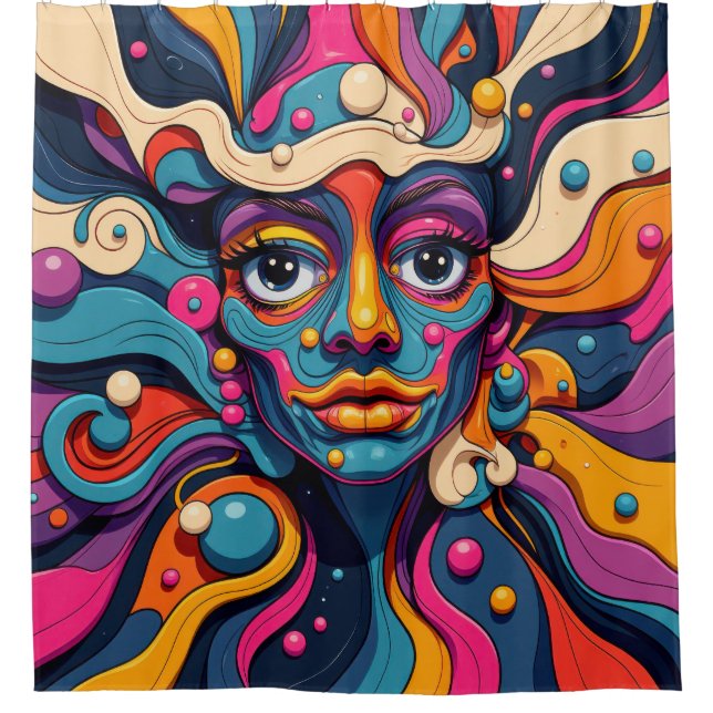 Vibrant Muse – Colorful Abstract Portrait (Front)