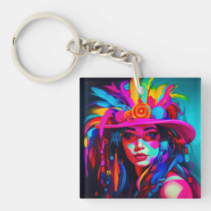 Vibrant Muse Keychain