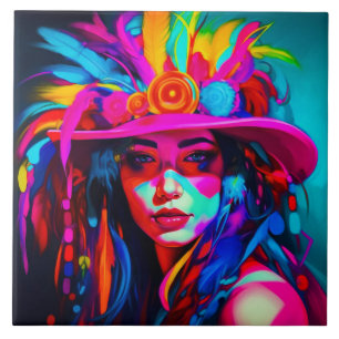 Vibrant Muse  Tile