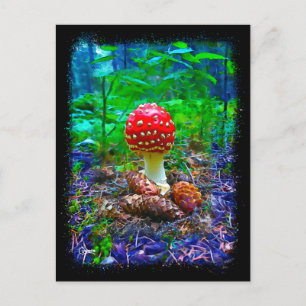 Vibrant Mushroom - Postcard