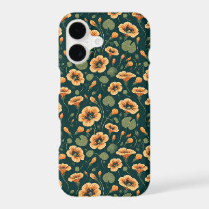 Vibrant Nasturtium Floral Pattern