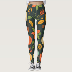 Vibrant Natural Elements Leggings - Bold Digital P