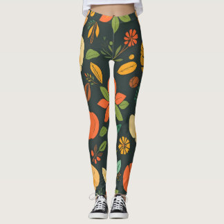 Vibrant Natural Elements Leggings - Bold Digital P