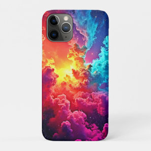 Vibrant Nebula Art: Cosmic Color Art iPhone 11 Pro Case