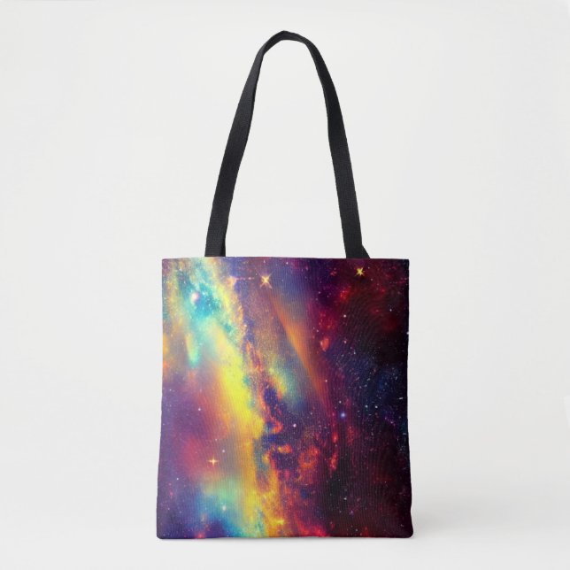 Vibrant Nebula Tote Bag (Front)