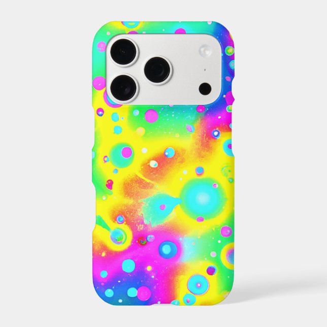 Vibrant Neon Blaze Pattern (Back)