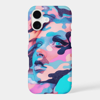 Vibrant Neon Pastel Camo Abstract Phone Case