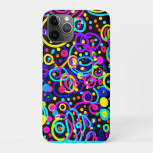 Vibrant Neon Pattern Art Design iPhone 11 Pro Case