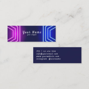 Vibrant Neon - Stand Out Business Card