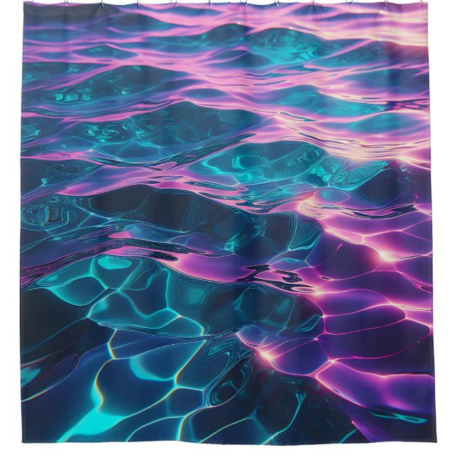  "Vibrant Neon Water Ripples" (Front)