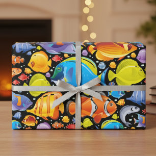 Vibrant Ocean Adventures Enveloppement Papier Set