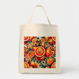 Vibrant Orange Citrus Delight Tote Bag