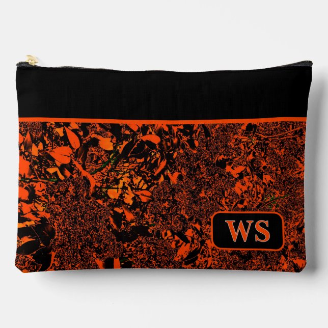 Vibrant Orange Cosmetic Pouch (Front)