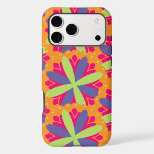 Vibrant Orange Floral Shapes