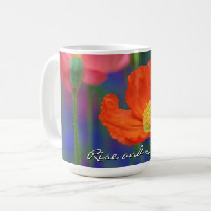 Vibrant Orange Poppy Blossom Coffee Mug