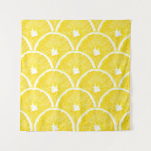 Vibrant Orange Pulp Background Pattern Tapestry