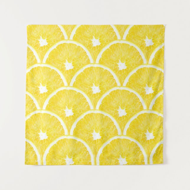 Vibrant Orange Pulp Background Pattern Tapestry (Front)