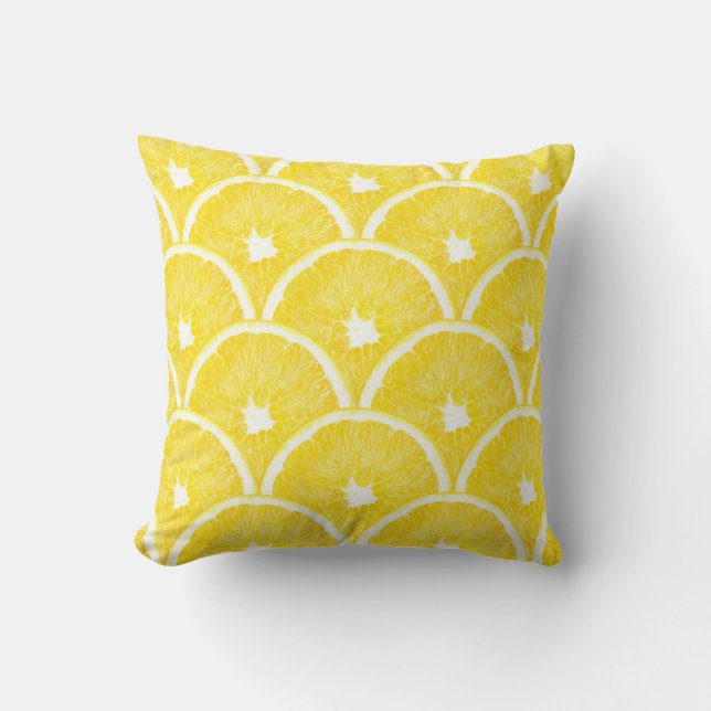 Vibrant Orange Pulp Background Pattern Throw Pillow (Front)
