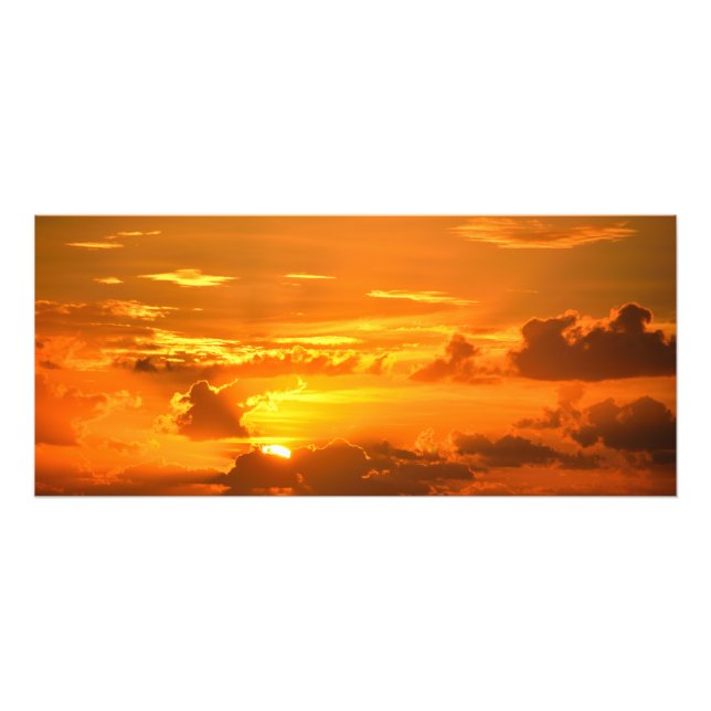 Vibrant Orange sky sunrise Photo Print (Front)