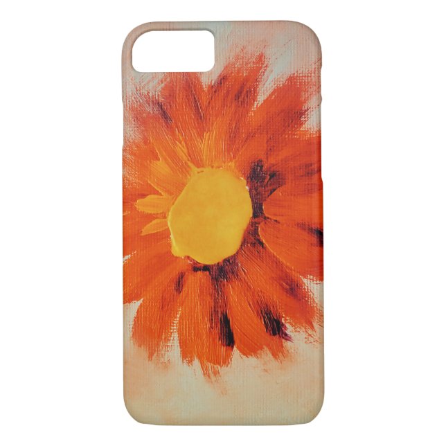 Vibrant Orange Sunflower Case-Mate iPhone Case (Back)