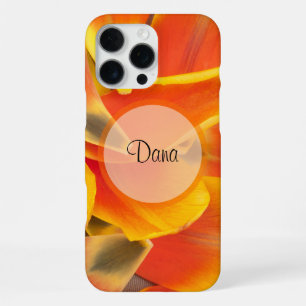 Vibrant Orange Tulip Petals Photograph iPhone 16 Pro Max Case