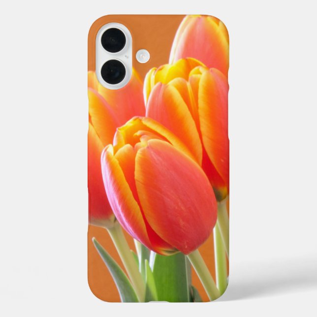 Vibrant Orange Tulip Photograph Case-Mate iPhone Case (Back)