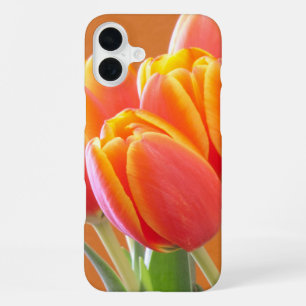 Vibrant Orange Tulip Photograph iPhone 16 Plus Case